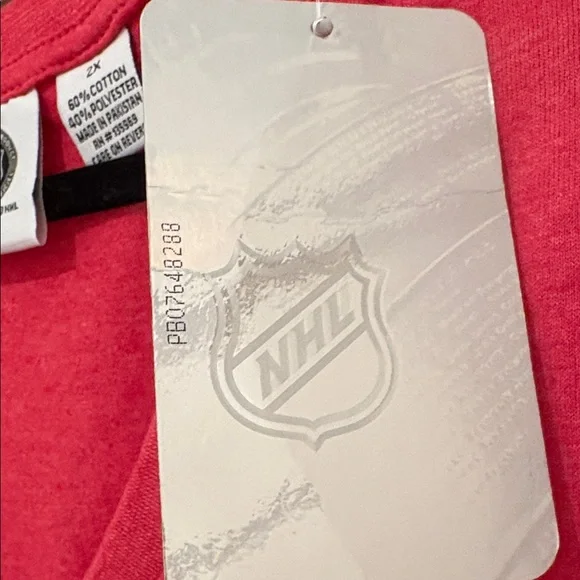 NWT [NHL] Montreal Canadians NHL Hockey Short Sleeve Heather V-Neck Women’s 2X - Picture 9 of 9